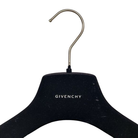 Vintage Givenchy Velvet Clothes Hanger Designer Luxury Black Blazer Coat Jacket - Picture 4 of 8